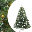 Kunstigt juletræ med 150 LED'er Grøn 120 cm PE og PVC