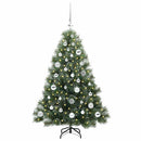 Kunstigt juletræ med 150 LED'er Grøn 120 cm PE og PVC
