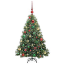 Kunstigt juletræ med 150 LED'er Grøn 120 cm PE og PVC