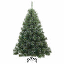 Kunstigt juletræ med 150 LED'er Grøn 120 cm PE og PVC