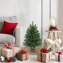Kunstigt juletræ med stativ Grøn 75 cm PVC, PE og stål