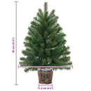 Kunstigt juletræ med stativ Grøn 95 cm PVC, PE og stål