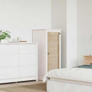 Skabsdør Naturfarvet 110 x 2,1 x 39,5 cm Massiv fyrretræ