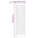 Skabsdør Naturfarvet 110 x 2,1 x 39,5 cm Massiv fyrretræ