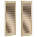 Skabsdør 2 pcs Naturfarvet 110 x 2,1 x 39,5 cm Massiv fyrretræ