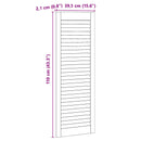 Skabsdør 2 pcs Naturfarvet 110 x 2,1 x 39,5 cm Massiv fyrretræ
