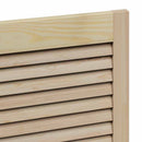 Skabsdør 2 pcs Naturfarvet 49,5 x 2,1 x 110 cm Massiv fyrretræ