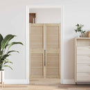 Skabsdør med dør 2 pcs Naturfarvet 140,5 x 2,1 x 39,5 cm