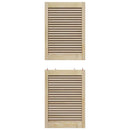 Skabsdør med dør 2 pcs Naturfarvet 49,5 x 2,1 x 140,5 cm