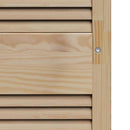 Skabsdør Naturfarvet 140,5 x 2,1 x 59,5 cm Massiv fyrretræ