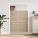 Skabsdør med dør 2 pcs Naturfarvet 140,5 x 2,1 x 59,5 cm