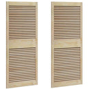 Skabsdør med dør 2 pcs Naturfarvet 140,5 x 2,1 x 59,5 cm