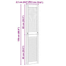 Skabsdør Naturfarvet 170 x 2,1 x 39,5 cm Massiv fyrretræ