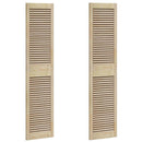 Skabsdør 2 pcs Naturfarvet 170 x 2,1 x 39,5 cm Massiv fyrretræ