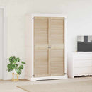 Skabsdør 2 pcs Naturfarvet 170 x 2,1 x 49,5 cm Massiv fyrretræ
