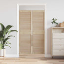 Skabsdør 2 pcs Naturfarvet 170 x 2,1 x 49,5 cm Massiv fyrretræ