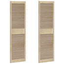 Skabsdør 2 pcs Naturfarvet 170 x 2,1 x 49,5 cm Massiv fyrretræ