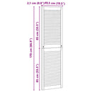 Skabsdør 2 pcs Naturfarvet 170 x 2,1 x 49,5 cm Massiv fyrretræ