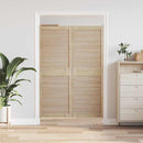 Skabsdør 2 pcs Naturfarvet 170 x 2,1 x 59,5 cm Massiv fyrretræ