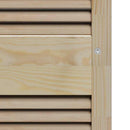 Skabsdør 2 pcs Naturfarvet 201 x 2,1 x 39,5 cm Massiv fyrretræ