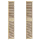 Skabsdør 2 pcs Naturfarvet 201 x 2,1 x 39,5 cm Massiv fyrretræ