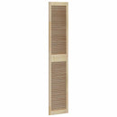 Skabsdør 2 pcs Naturfarvet 201 x 2,1 x 39,5 cm Massiv fyrretræ