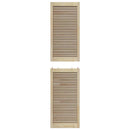 Skabsdør 2 pcs Naturfarvet 201 x 2,1 x 49,5 cm Massiv fyrretræ