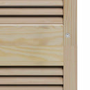 Skabsdør 2 pcs Naturfarvet 201 x 2,1 x 49,5 cm Massiv fyrretræ
