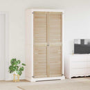 Skabsdør 2 pcs Naturfarvet 201 x 2,1 x 49,5 cm Massiv fyrretræ