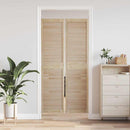 Skabsdør 2 pcs Naturfarvet 201 x 2,1 x 49,5 cm Massiv fyrretræ