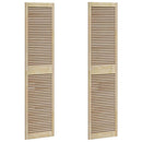 Skabsdør 2 pcs Naturfarvet 201 x 2,1 x 49,5 cm Massiv fyrretræ