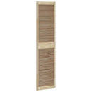 Skabsdør 2 pcs Naturfarvet 201 x 2,1 x 49,5 cm Massiv fyrretræ