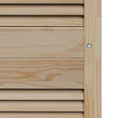 Skabsdør 2 pcs Naturfarvet 201 x 2,1 x 59,5 cm Massiv fyrretræ