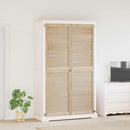 Skabsdør 2 pcs Naturfarvet 201 x 2,1 x 59,5 cm Massiv fyrretræ