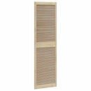 Skabsdør 2 pcs Naturfarvet 201 x 2,1 x 59,5 cm Massiv fyrretræ