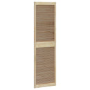 Skabsdør 2 pcs Naturfarvet 201 x 2,1 x 59,5 cm Massiv fyrretræ