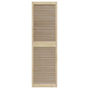Skabsdør 2 pcs Naturfarvet 201 x 2,1 x 59,5 cm Massiv fyrretræ