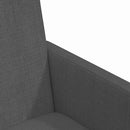 Spisebordsstole med hjul 2 pcs Mørkegrå 57 x 66 x 94 cm