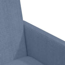 Spisebordsstole med hjul med hjul 2 pcs Blå 57 x 66 x 94 cm