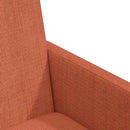 Spisebordsstole med hjul 2 pcs Rød orange 57 x 66 x 94 cm