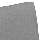 Spisebordsstole med hjul 2 pcs Lysegrå 57 x 66 x 94 cm Stof