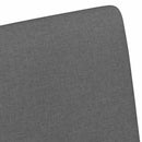 Spisebordsstole med hjul 2 pcs Mørkegrå 57 x 66 x 94 cm Stof