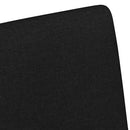 Spisebordsstole med hjul 2 pcs Sort 57 x 66 x 94 cm Stof