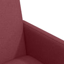 Spisebordsstole med hjul 2 pcs Vinrød 57 x 66 x 94 cm Stof