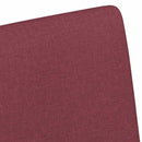 Spisebordsstole med hjul 2 pcs Vinrød 57 x 66 x 94 cm Stof