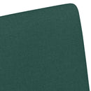 Spisebordsstole med hjul 2 pcs Mørkegrøn 57 x 66 x 94 cm Stof