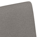 Spisebordsstole med hjul 2 pcs Gråbrun 57 x 66 x 94 cm Stof
