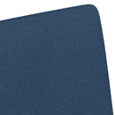 Spisebordsstole med hjul 2 pcs Blå 57 x 66 x 94 cm Stof
