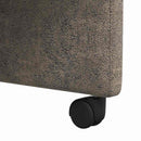 Spisebordsstole med hjul 2 pcs Mørkegrå 57 x 66 x 94 cm