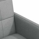 Spisebordsstole med hjul 2 pcs Lysegrå 58 x 65 x 94 cm Stof